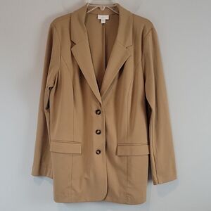 J Jill camel ponte blazer